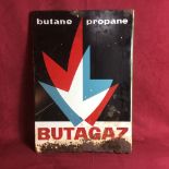 A double sided enamelled "Butagaz" sign