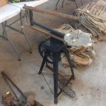 A small "Hobbies" treadle fret saw