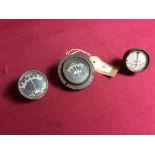 Three car amp meters including one Ford