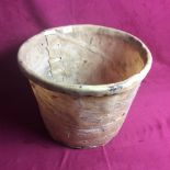 An old hide bucket