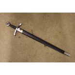 A modern sword with scabbard