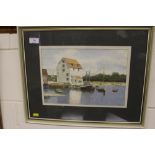 A signed watercolour study depicting Woodbridge Ti