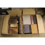 Two boxes of various books