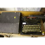 A Remington portable typewriter