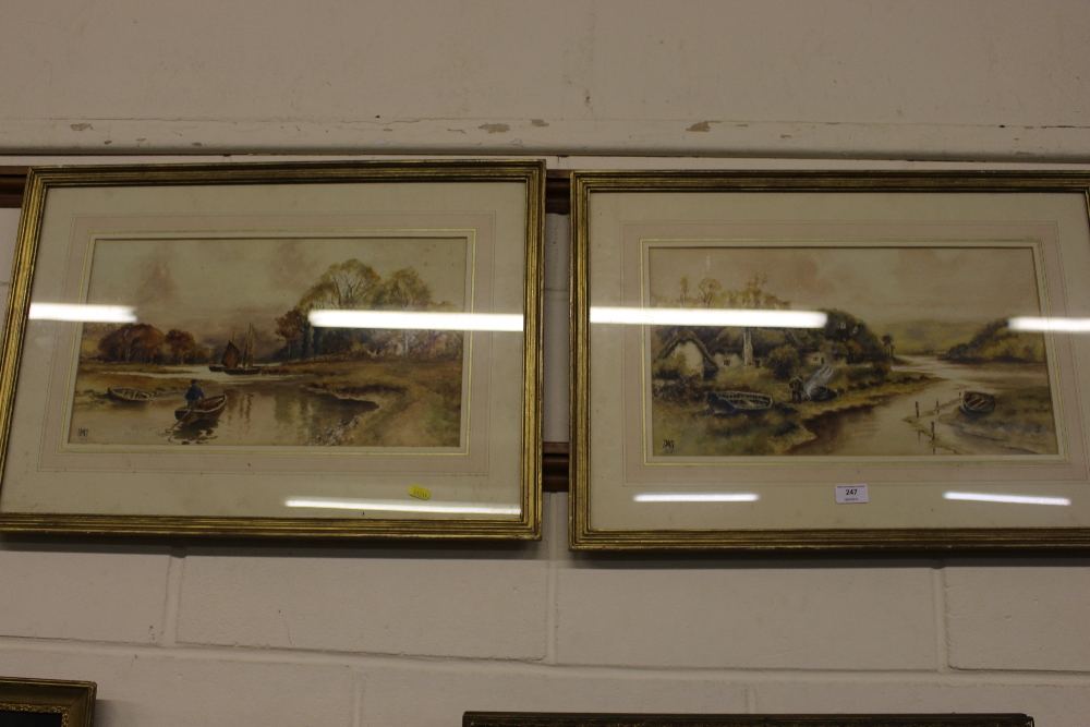 A pair of early 20th Century watercolour landscape