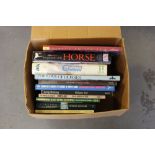 A box of horse / equestrian reference books includ