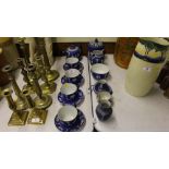 A quantity of Wedgwood blue and white jasperware t