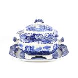 A large quantity of Copeland Spode Italian pattern dinner and tea ware, to include soup tureen,