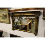 A 19th Century gilt framed overmantel mirror