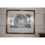 A pencil signed gilt framed print entitled 'Kersey