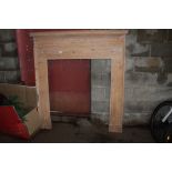 A pine fire surround