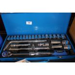 A 26 piece CV socket set