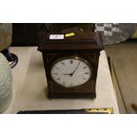 A Comitti of London mahogany cased mantel clock