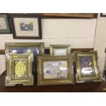 Five various framed Islamic pictures