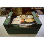 A box of ephemera and photos