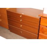 A modern chest fitted four drawers