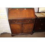 A writing bureau fitted single drawer