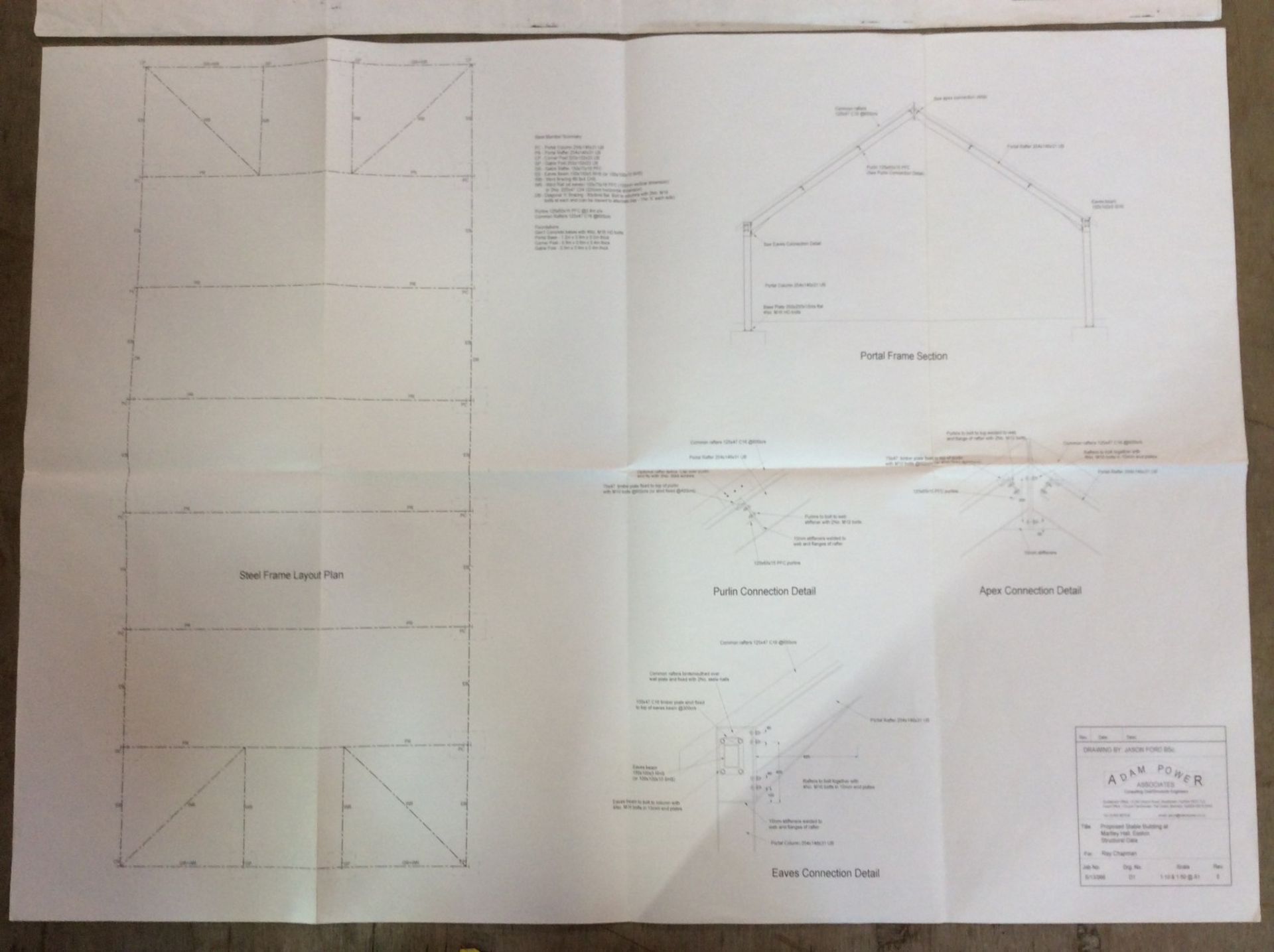 **CATALOGUE CHANGE** Unused steel portal frame building frame. Fully galvanised. 28m x 12m. 3.5m - Image 5 of 5