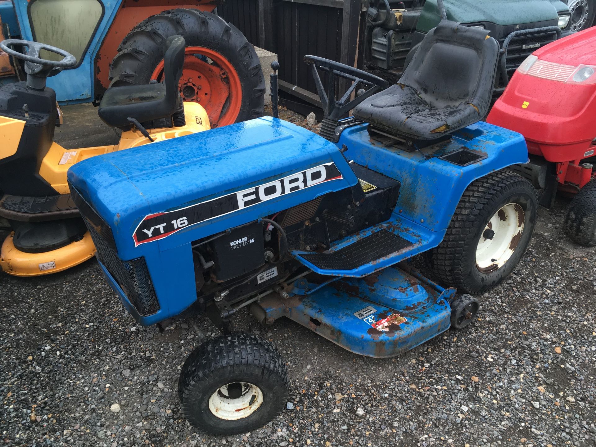 Ford ride-on petrol lawnmower.