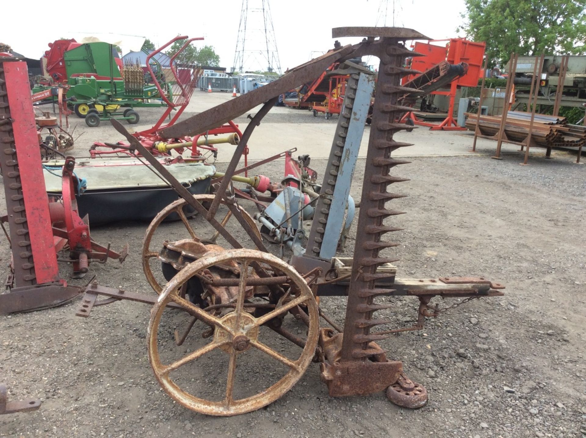 Bomford trailed finger bar mower.