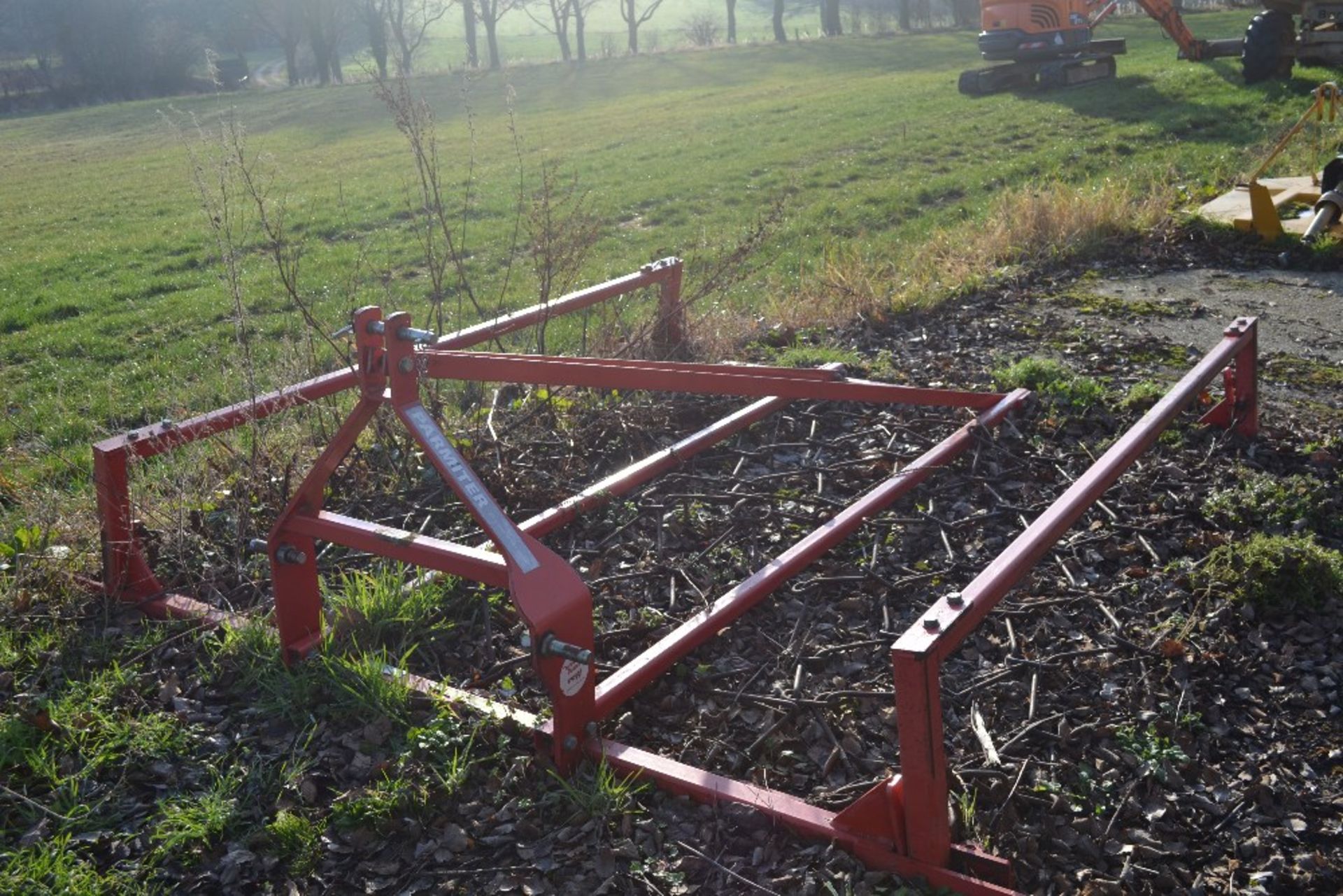 Parmiter 3m Pro mounted chain harrows with manual fold wings. - Image 3 of 3