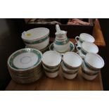 A quantity of floral patterned tea ware