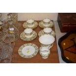A set of four Doulton Burslem trios; together with