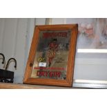 A Beefeater Dry Gin advertising mirror