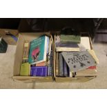 Two boxes of books