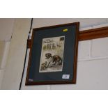 After Louis Wain, a framed and glazed colour print