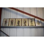 Six framed and glazed Vanity Fair spy prints