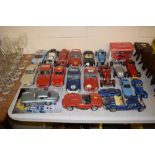 A collection of Burago and other model cars, to in