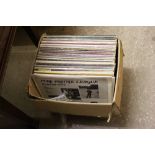 A box of various LP's