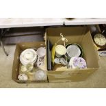Two boxes of various china and sundries