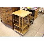 A Waring & Gillows oak swivel bookcase - possibly