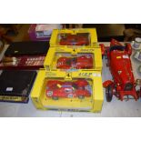 Three Revell model Ferrari's, each in original box