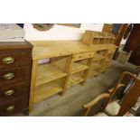 A large modern pine sideboard