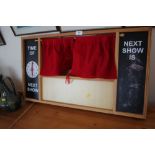 A puppet theatre stand
