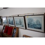 Four framed Vincent Selby prints