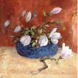 John Burman, still life study depicting flowers in