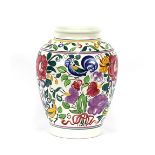 A large and colourful Poole Pottery baluster vase,