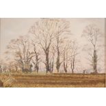 Margaret Glass, rural study signed and dated 1976,