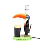 A Carltonware Guinness toucan table lamp, 30cm hig