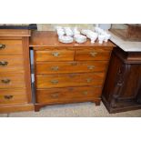 A Georgian style mahogany chest fitted two short o