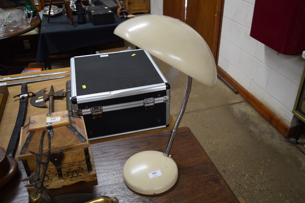 An Art Deco style adjustable lamp - sold as collec