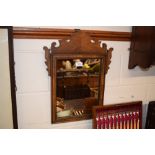 A 18th Century style walnut wall mirror