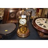 An anniversary clock under glass dome