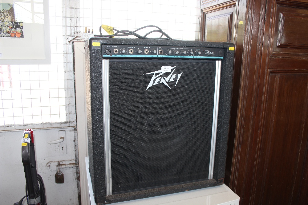 A Peavey guitar amp