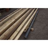 Two lengths of timber