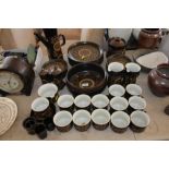 A quantity of Denby tea and dinner ware
